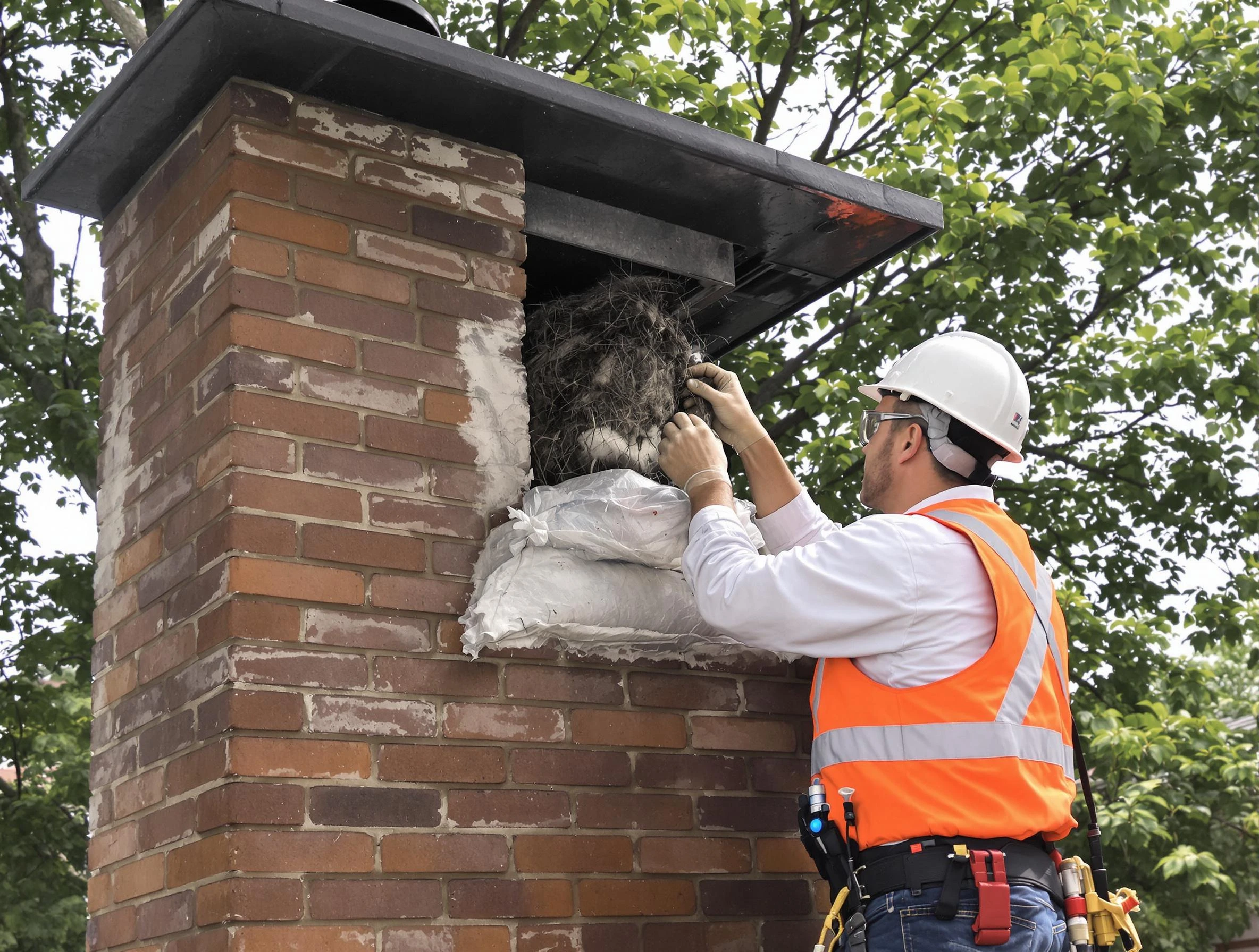 Humane removal of debris and animals by Braintree Chimney Sweep in Braintree, MA