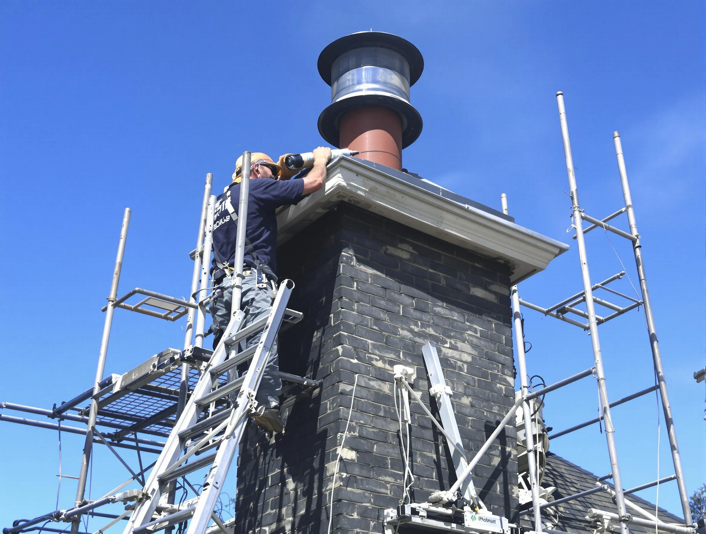 Sturdy chimney crown finished by Braintree Chimney Sweep in Braintree, MA