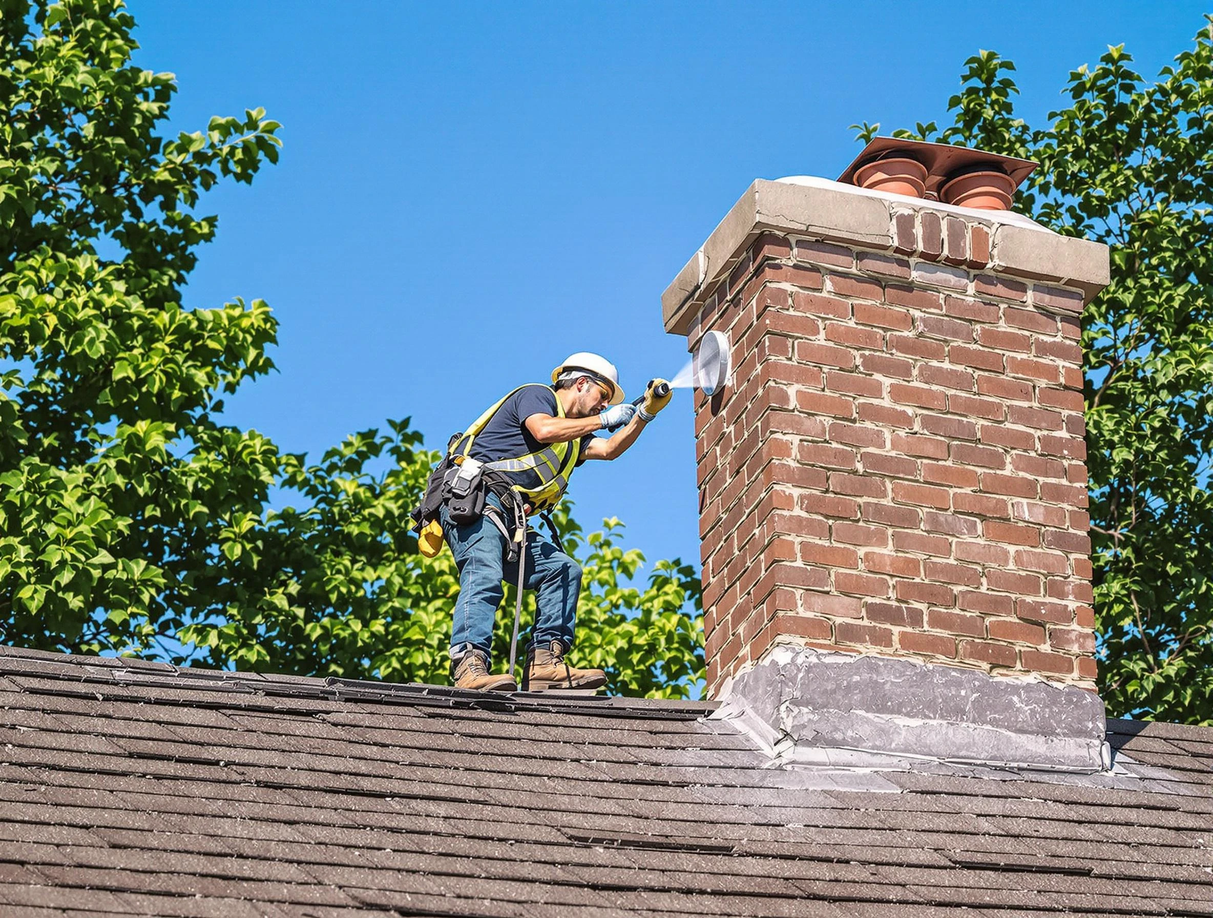 Braintree Chimney Sweep performing an inspection with advanced tools in Braintree, MA