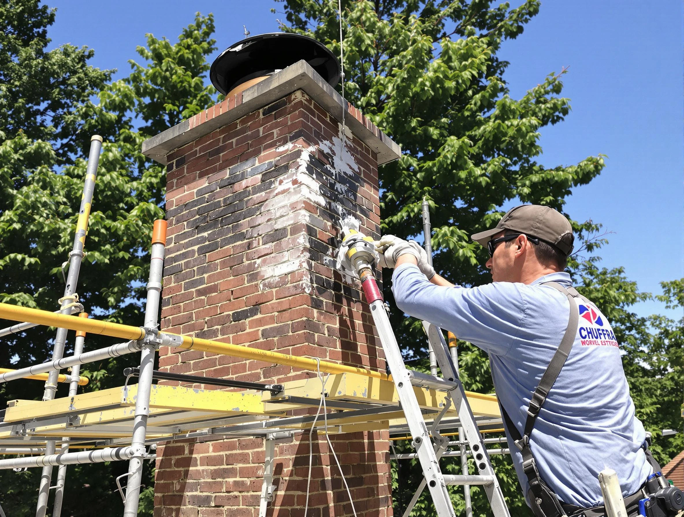 Structural chimney repair by Braintree Chimney Sweep in Braintree, MA