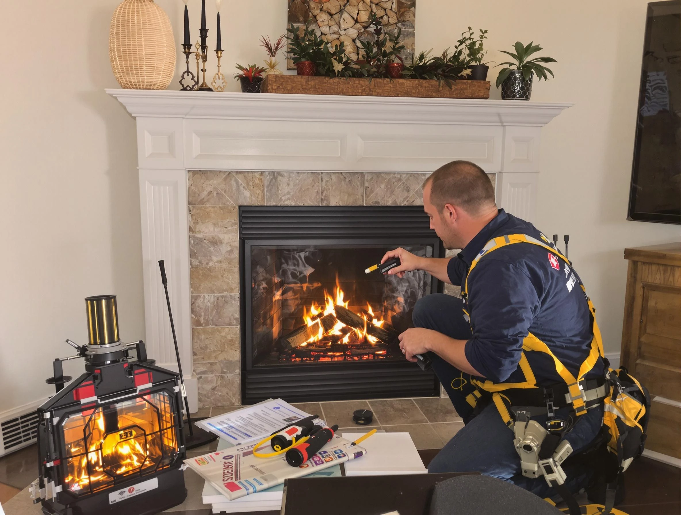Safety-focused fireplace inspection by Braintree Chimney Sweep in Braintree, MA