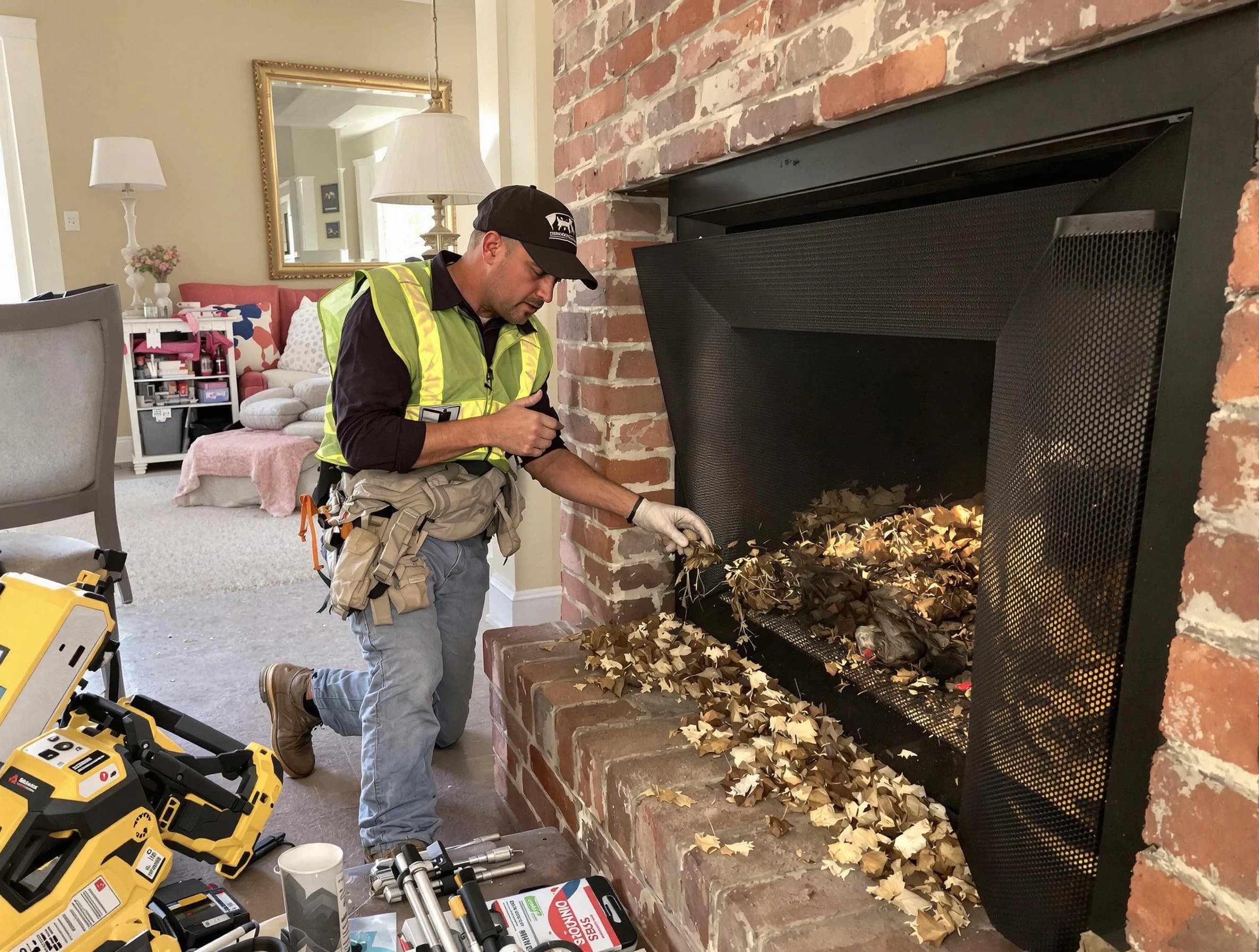 Safe screening installation by Braintree Chimney Sweep in Braintree, MA