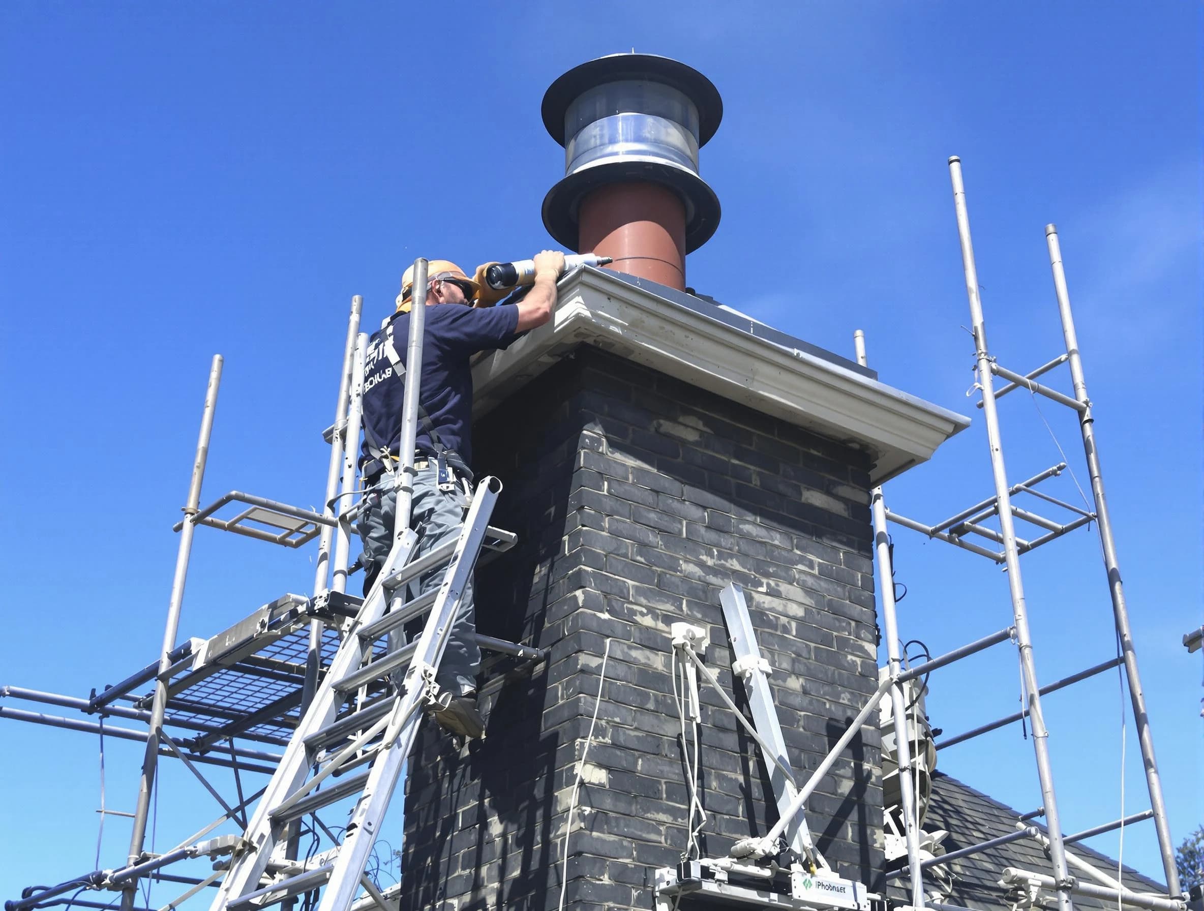 Sturdy chimney crown finished by Braintree Chimney Sweep in Braintree, MA