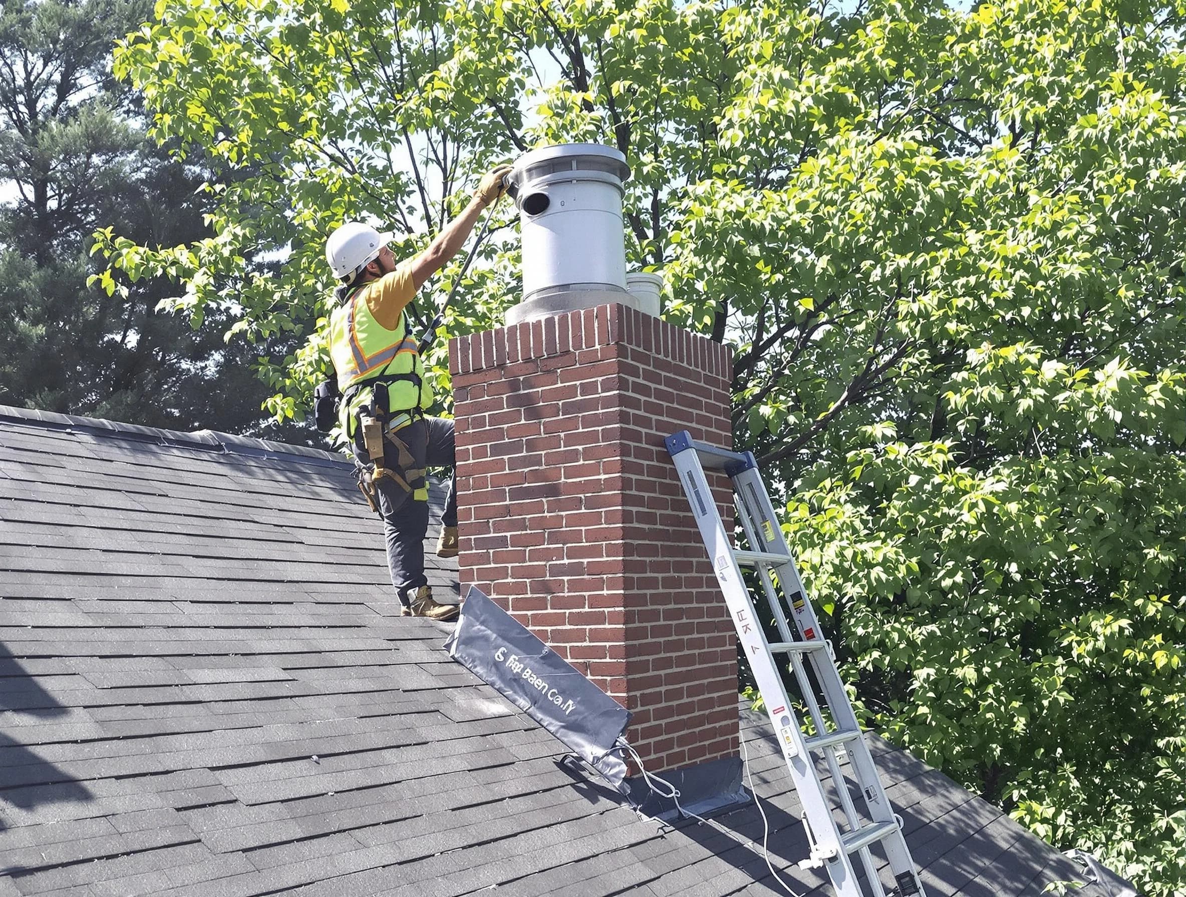 Chimney liner inspection by Braintree Chimney Sweep in Braintree, MA