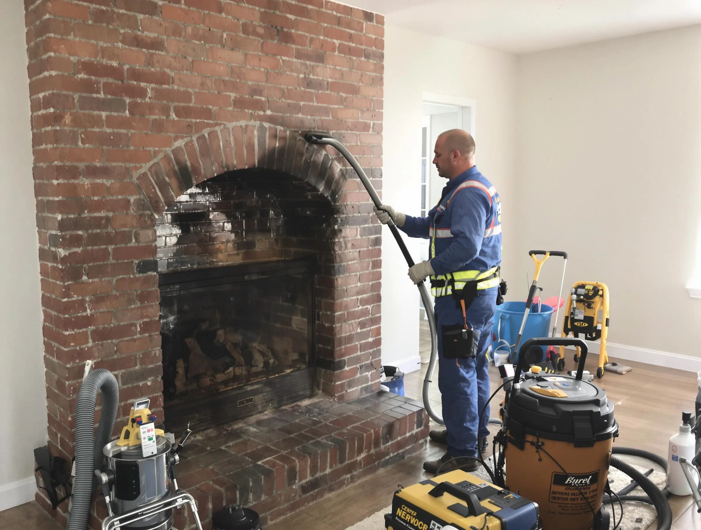 Braintree Chimney Sweep expert performing detailed chimney sweep in Braintree, MA