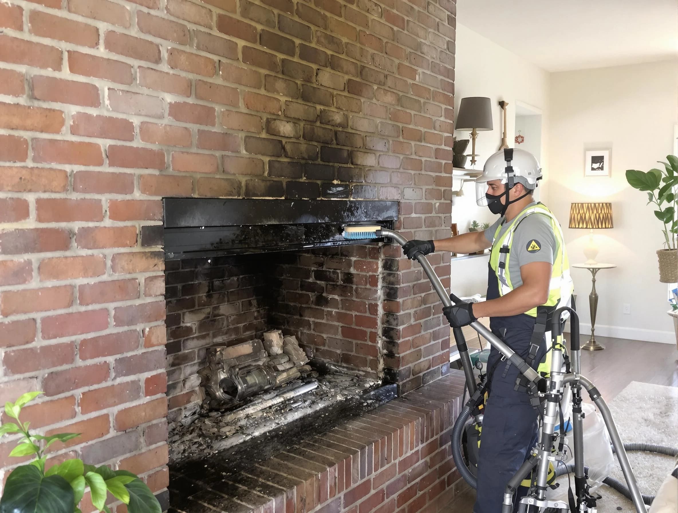 Braintree Chimney Sweep providing fireplace cleaning services in Braintree, MA